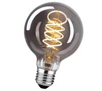 KANQIAO Lampadine E27 Vintage 4W Dimmerabile G80 Φ80mm - Grigio, 1 pezzi | Lampadina LED E27 luce calda filamento LED Retro Decorativo per la nostalgia e l'illuminazione retrò in casa Café Bar