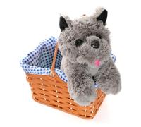 KANSAS - Accessorio per costume da bambina con cane in vimini, ideale per feste di libri o cinematografiche e musicali, motivo: cane