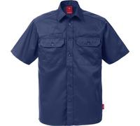 Kansas Camicia manica corta 7387 B60 Blu navy XL