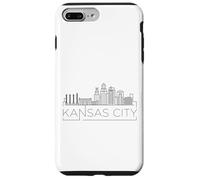 Kansas City Skyline Grafico Uomini Donne Kansas City Cityscape Custodia per iPhone 7 Plus/8 Plus