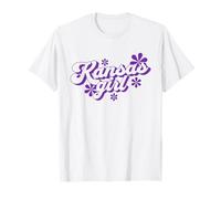 Kansas Girl Retro Groovy State Maglietta