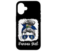 Kansas Girl USA Kansas Mom Da Donna Custodia per iPhone 16