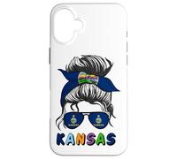 Kansas Girl USA Kansas Mom Da Donna Custodia per iPhone 16 Plus