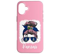 Kansas Girl USA Kansas Mom Da Donna Custodia per iPhone 16 Plus