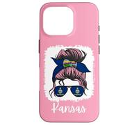 Kansas Girl USA Kansas Mom Da Donna Custodia per iPhone 16 Pro