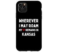 Kansas Ovunque io possa vagare Il mio cuore rimane in Kansas Custodia per iPhone 11 Pro Max