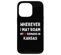 Kansas Ovunque io possa vagare Il mio cuore rimane in Kansas Custodia per iPhone 13 Pro