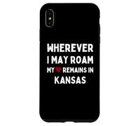 Kansas Ovunque io possa vagare Il mio cuore rimane in Kansas Custodia per iPhone XS Max