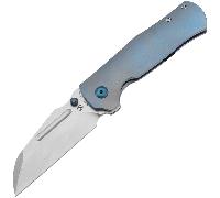 Kansept Dreadnaught Stonewashed CPM S35VN, Ti Anodizzato Blu