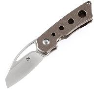 KANSEPT Goblin Stonewashed CPM-S35VN Manico in Titanio Bronzo K2016A6