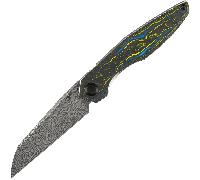 Kansept Halide - Damascus with Gecko Camo Carbon handle K1136A2