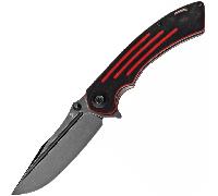 Kansept Pretatout Black TiCn Coated 154CM Black and Red G10 T1032A1