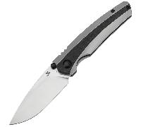 Kansept Raven Stonewashed CPM 20CV, Bead Blasted Ti, Shred CF K2109A2