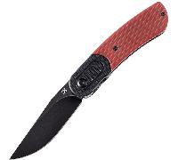 Kansept Reverie Black Stonewashed 154CM G10 Nero e Rosso T2025B6