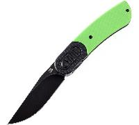 Kansept Reverie Black Stonewashed 154CM Nero e Verde G10 T2025B2