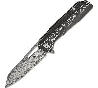 Kansept Shard Damascus Black White Nebula Carbon Fiber K1006C3