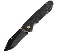 KANSEPT Superhawk Blackwash CPM S35VN 0.157" / 4.0mm Titanio & Fibra di Carbonio Shred K1084B2