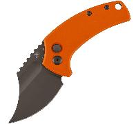 Kansept Wasp - Gray TiCn Coated 154CM with Orange G10 handle T2144F2