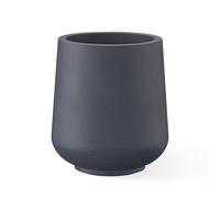 Kante Fioriera da esterno moderna in cemento leggero con curve morbide, carbone