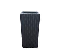 Kante RF0202A-C70221 - Vaso per esterni in cemento leggero, rettangolare, colore: Nero brunito