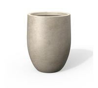 Kante Tall Concrete Planter, 21.7-Inch Height Weathered Concrete Large Indoor Outdoor Plant Pot with Drainage Hole for Patio Garden Home, Modern Decor for Flowers and Tree