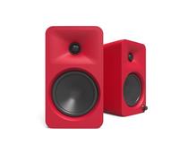 Kanto ORA4 140W Diffusori di riferimento alimentati con Bluetooth 5.0 e ingresso USB-C | Woofer da 4" | Bi-amplificati | Suono di qualità di riferimento | Coppia | Rosso