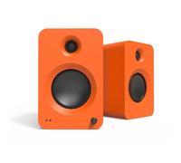 Kanto REN - Sistema di altoparlanti alimentato da 200 W con ingresso HDMI ARC per TV e Home Theater, USB-C e Bluetooth 5.3, filtro passa-alto/basso, coppia, arancione opaco