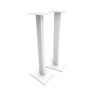 Kanto ST34 34” Universal Floor Speaker Stands for Bookshelf Speakers up to 30 lbs | Improved Sound | Hidden Cable Management | Timeless Design w/White MDF Base | Pair