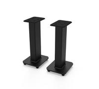 Kanto SX22 Universal Fillable Speaker Floor Stands for Bookshelf Speakers | 22" Tall | Dedicated Cable Channel | Fill Bags Incl. | Pair | Black