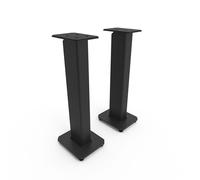 Kanto SX30 Universal Fillable Speaker Floor Stands for Bookshelf Speakers | 30" Tall | Dedicated Cable Channel | Fill Bags Incl. | Pair | Black
