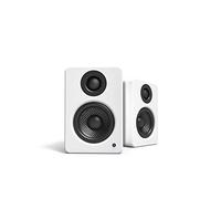 Kanto YU2 Altoparlanti da scrivania alimentati | Driver compositi da 7,6 cm | Tweeter a cupola in seta 1,9 cm | Amplificatore di 100 W | DAC USB integrato | Uscita subwoofer | Bianco opaco