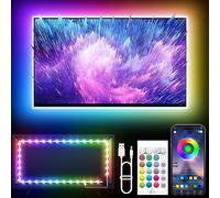 KANTUTOE LED Lights for TV, 5m TV LED Lights for 50-75 Inch, RGB TV Lights Backlight Behind, Music Sync Bluetooth APP and Remote Control TV LED Strip Lights USB Powered for Bedroom/Gaming