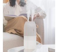 KANUBI Diffusore di Olio Essenziale da 300 ml, Doppio Ugello Nebbia Fredda Aroma Diffusore Umidificatore Aria con Luce Notturna, per Casa/Camera Da Letto/Yoga/Ufficio