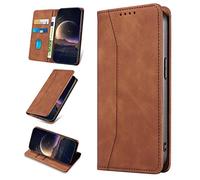 KANVOOS Cover per Huawei P20 Lite, Cover a Libro Portafoglio in Pelle PU [Porta Carte] [Magnetica], Antiurto Flip Case Custodia per Huawei P20 Lite (Marrone)