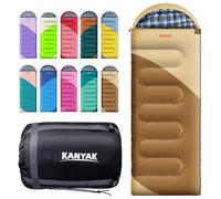 KANYAK Sacco a pelo caldo e leggero comprimibile per escursionismo, trekking, zaino in spalla e campeggio in primavera, estate e autunno, ottimo regalo per familiari, amici, amanti o senzatetto