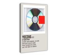 Kanye - Poster West My Beautiful Dark Twisted Fantasy con copertina su tela, decorazione artistica da parete, per soggiorno, camera da letto, cornice 30 x 45 cm