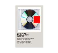 Kanye Poster West My Beautiful Dark Twisted Fantasy copertina album su tela, decorazione camera da letto, paesaggio sportivo, ufficio, regalo, senza cornice, 30 x 45 cm