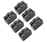 Kanylavy 1 set di 6 pezzi nero ponte per chitarra sella per chitarra senza testa tremolo sistema ponte accessori chitarra