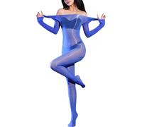 KANYULOVE Donna Bodystocking Collant Lucidi Olio Bodystockings 5D Trasparente Bodysuits Catsuit