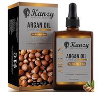 Kanzy Olio di Argan 60 ml - Olio di Argan Spremuto a Freddo per Capelli, Viso e Corpo - Texture Leggera e non Grassa