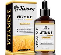 Kanzy Olio di Vitamina E per il Viso, Capelli, Unghie e Pelle d-Alfa-Tocoferolo, 60 ml Vitamin E Oil Olio Antietà Contro le Rughe Olio ideale per Uomini e Donne