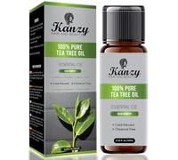 Kanzy Tea Tree Oil, Olio di Albero Del Tè 10ml per Viso, Corpo, Unghie, Capelli e Aromaterapia Diffusore, Tee Tree Olio Essenziale