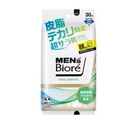 Kao - Men's Biore Face Sheet Refreshing Citrus - 30 pcs - Prevent Sebum Shine