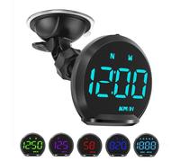 KAOLALI Head Up Display Auto Tachimetro Digitale GPS KMH/MPH 2.2 Pollice Display con Supporto a Ventosa, Allarme di Velocità, Display dell'ora, Bussola per tutte le Auto