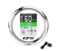 KAOLALI Tachimetro GPS da 85 MM Contachilometri Contagiri Digitale con Schermo TFT Impermeabile con Antenna GPS per Moto da Barca Auto