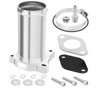 KAOLALI Valvola EGR, tubo di sostituzione della valvola da 57 mm, kit di rimozione della valvola EGR 1.9 TDI 130/160 CV Diesel (argento)