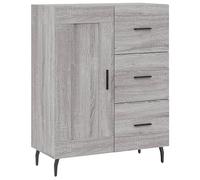 Kaorsrow Credenza grigio Sonoma, 69,5 x 34 x 90 cm, comò con cassetti | Meravigliosa credenza per soggiorno e corridoio. Credenza dal design stabile con gambe in metallo e scomparti versatili.