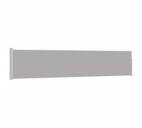 Kaorsrow Tenda da sole laterale estensibile, 100 x 500 cm, colore grigio, protezione da sguardi indiscreti e dal vento, per balcone, terrazza e giardino, stabile tenda avvolgibile laterale, paravento