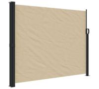 Kaorsrow Tenda da sole laterale estensibile, per balcone e terrazza, protezione da sguardi indiscreti, in poliestere, con telaio in acciaio e alluminio, divisorio per giardino, beige, 170 x 300 cm