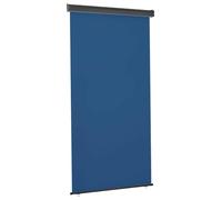 Kaorsrow Tenda da sole laterale per balcone, 125 x 250 cm, estensibile con cassetta in alluminio e funzione autobloccante, tenda verticale antivento in poliestere, blu